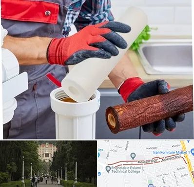 تعویض فیلتر تصفیه آب در بلوار معلم رشت 