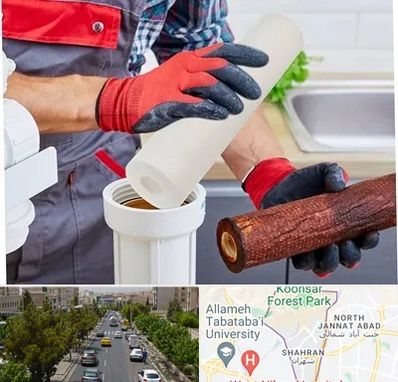 تعویض فیلتر تصفیه آب در شهران 