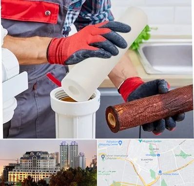 تعویض فیلتر تصفیه آب در فرشته 