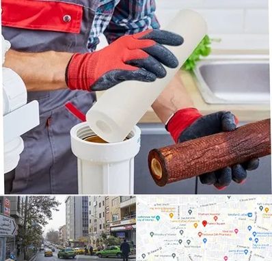 تعویض فیلتر تصفیه آب در فاطمی 