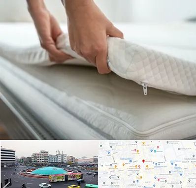 تعمیر تشک در میدان انقلاب 