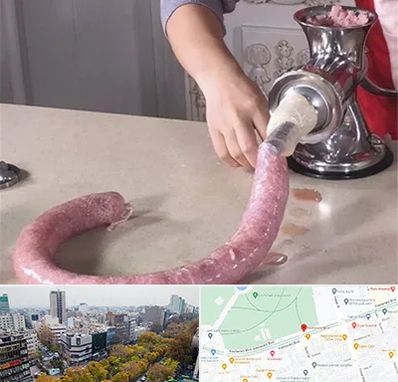 دستگاه سوسیس ساز در بلوار کشاورز 