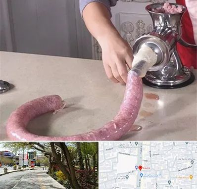 دستگاه سوسیس ساز در خیابان توحید اصفهان 