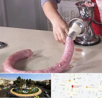 دستگاه سوسیس ساز در هفت حوض 