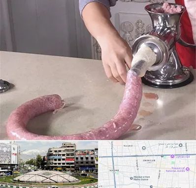 دستگاه سوسیس ساز در مرکز تهران