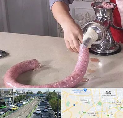 دستگاه سوسیس ساز در جنوب تهران 