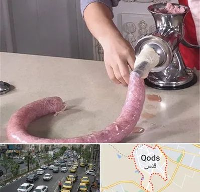 دستگاه سوسیس ساز در شهر قدس