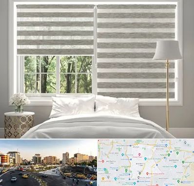 پرده زبرا در منطقه 7 تهران 