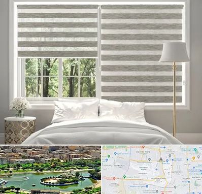 پرده زبرا در منطقه 9 تهران 