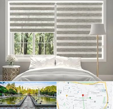 پرده زبرا در سرسبز 