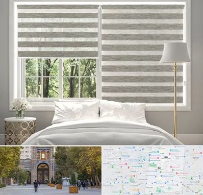 پرده زبرا در منطقه 12 تهران 