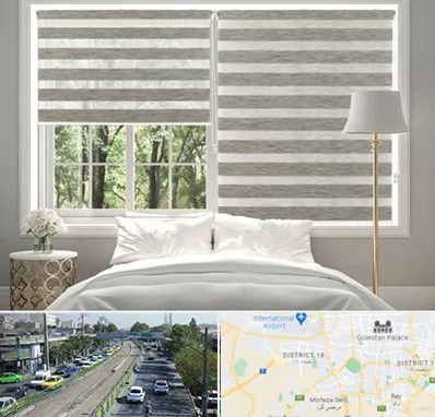 پرده زبرا در جنوب تهران 