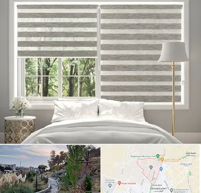 پرده زبرا در باغستان کرج 