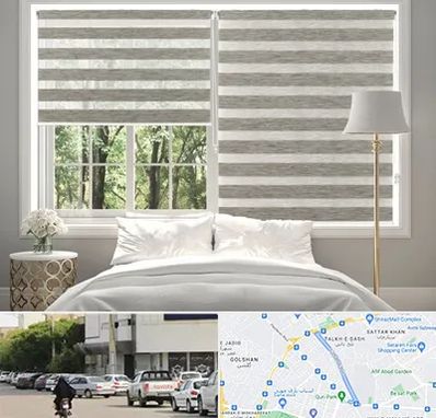 پرده زبرا در قدوسی شرقی شیراز 