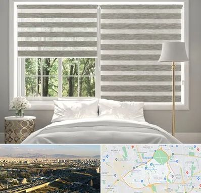 پرده زبرا در منطقه 19 تهران 