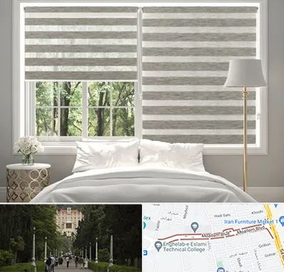 پرده زبرا در بلوار معلم رشت 