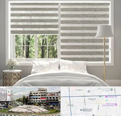 پرده زبرا در مرکز تهران