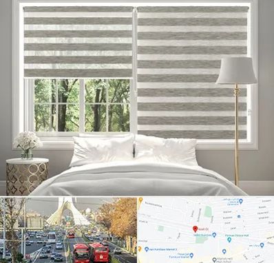 پرده زبرا در خیابان آزادی 