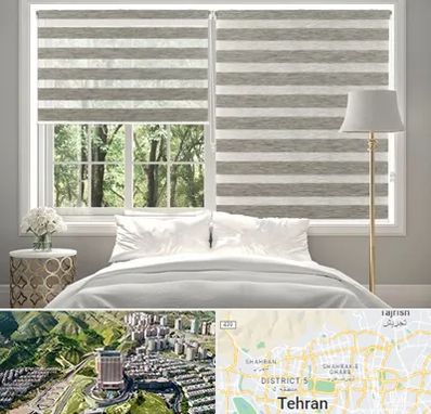 پرده زبرا در شمال تهران 