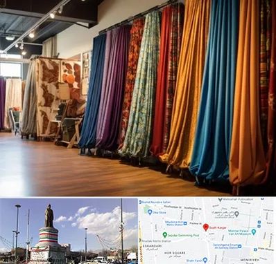 پرده آماده در کارگر جنوبی 