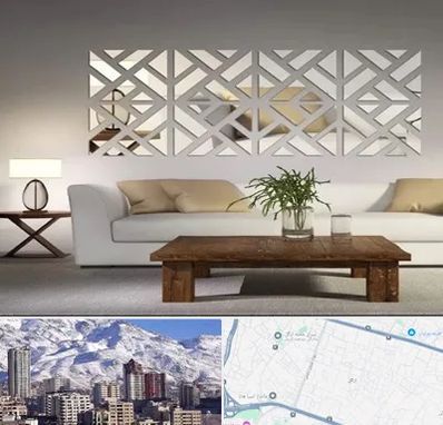 فروش آینه دکوراتیو در ازگل