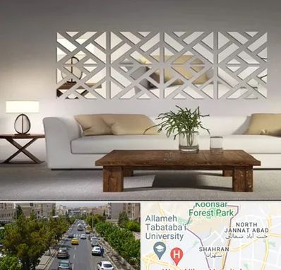 فروش آینه دکوراتیو در شهران 