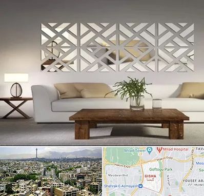 فروش آینه دکوراتیو در گیشا 