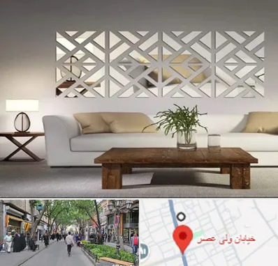 فروش آینه دکوراتیو در ولیعصر شهریار