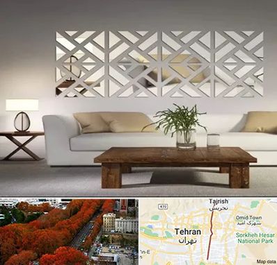 فروش آینه دکوراتیو در ولیعصر 