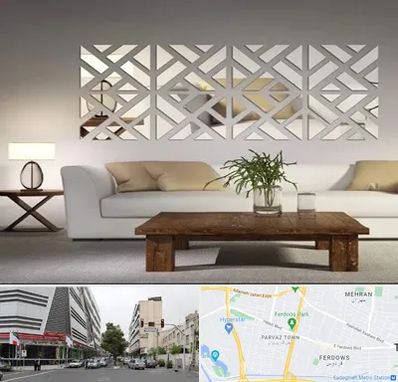 فروش آینه دکوراتیو در بلوار فردوس 