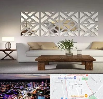 فروش آینه دکوراتیو در گلسار رشت 