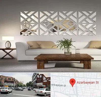 فروش آینه دکوراتیو در خیابان آذربایجان