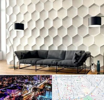 دیوارپوش فومی سه بعدی در منظریه رشت 