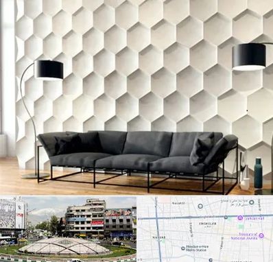 دیوارپوش فومی سه بعدی در مرکز تهران