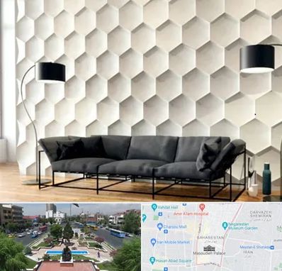 دیوارپوش فومی سه بعدی در بهارستان 