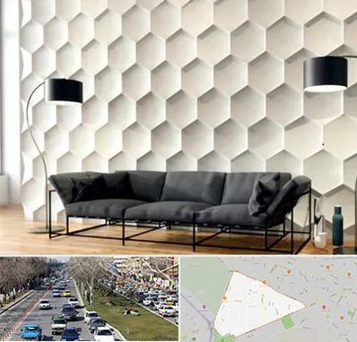 دیوارپوش فومی سه بعدی در احمدآباد مشهد 