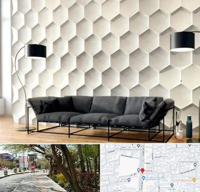 دیوارپوش فومی سه بعدی در خیابان توحید اصفهان 