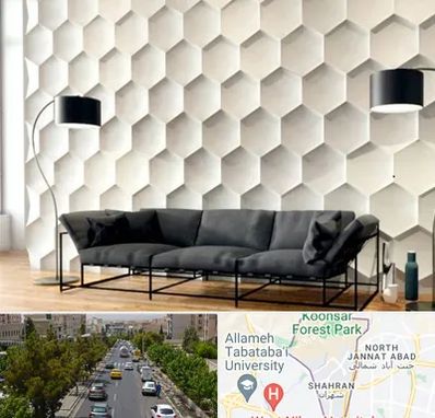 دیوارپوش فومی سه بعدی در شهران 