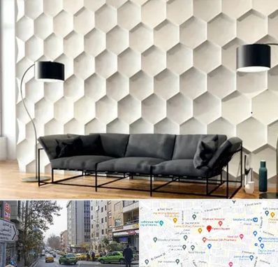 دیوارپوش فومی سه بعدی در فاطمی 