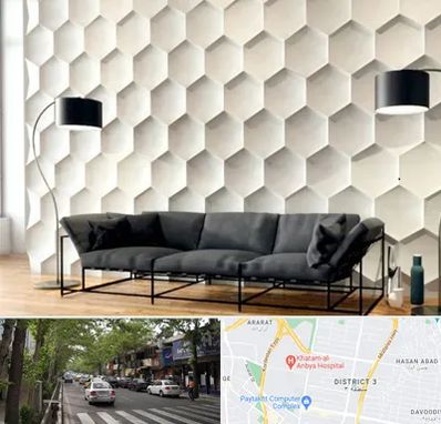 دیوارپوش فومی سه بعدی در ظفر 