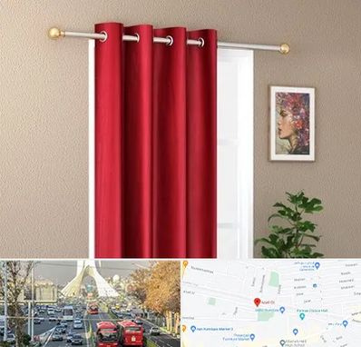 پرده پانچی در خیابان آزادی 