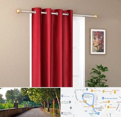 پرده پانچی در فلکه گاز رشت 