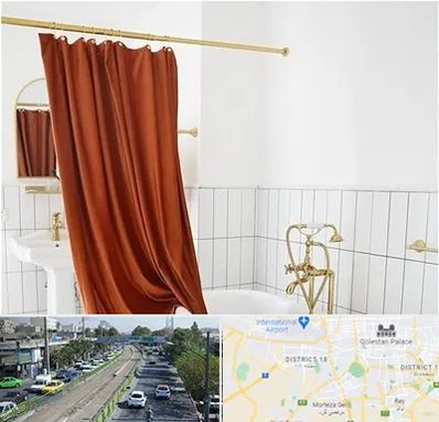 پرده حمام در جنوب تهران 