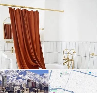 پرده حمام در ازگل