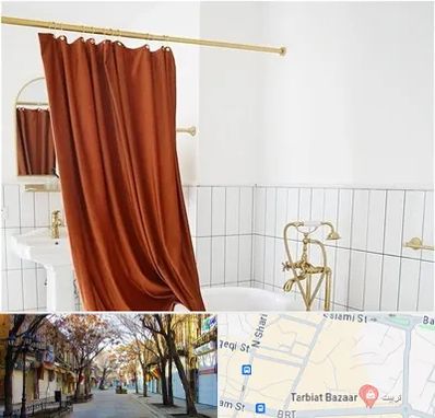 پرده حمام در تربیت تبریز