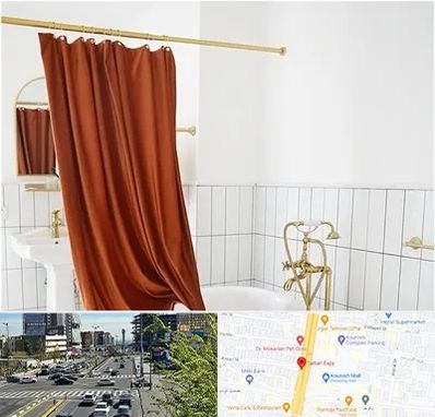 پرده حمام در ستاری 