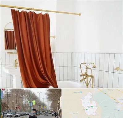 پرده حمام در نظرآباد کرج 