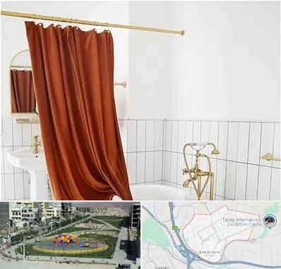 پرده حمام در مرزداران تبریز