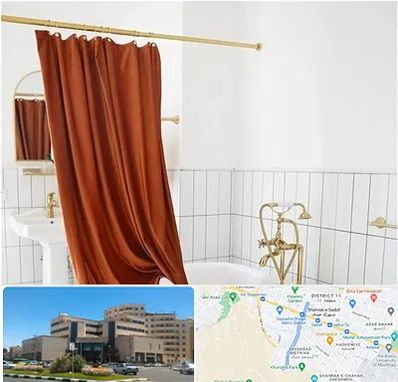 پرده حمام در صیاد شیرازی مشهد 