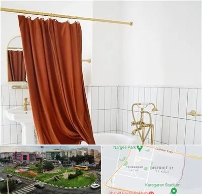 پرده حمام در تهرانسر 